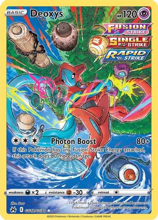Deoxys GG12/GG70 - Holofoil Crown Zenith Galarian Gallery - Ultra Rare