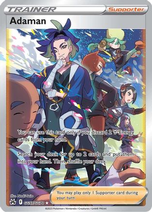 Adaman GG57/GG70  - Holofoil Crown Zenith Galarian Gallery - Ultra Rare