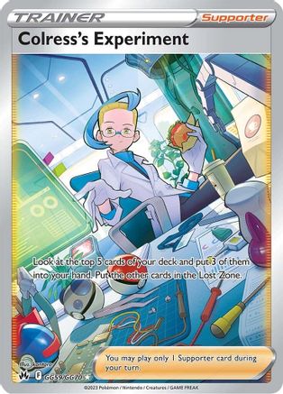Colress's Experiment GG59/GG70 - Holofoil Crown Zenith Galarian Gallery - Ultra Rare
