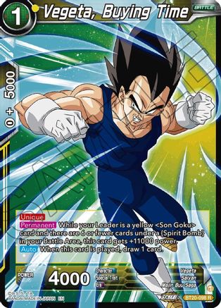 Vegeta, Buying Time (BT20-098) - Power Absorbed