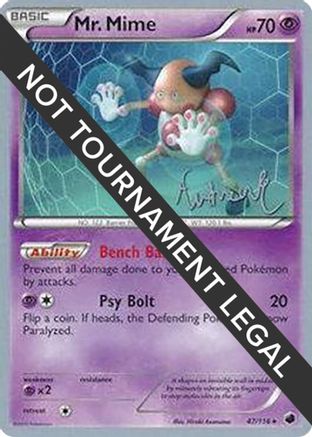 Mr. Mime - 2014 (Andrew Estrada) 047 World Championship Decks - Rare