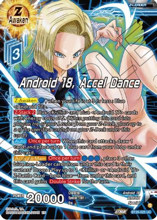 Android 18, Accel Dance (BT20-025) - Power Absorbed Foil