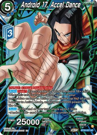 Android 17, Accel Dance (BT20-027) - Power Absorbed Foil