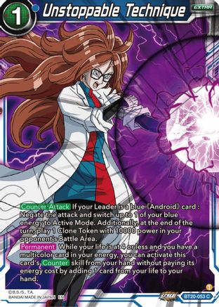 Unstoppable Technique (BT20-053) - Power Absorbed