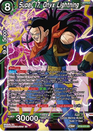 Super 17, Onyx Lightning (BT20-073) - Power Absorbed Foil