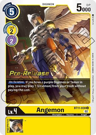Angemon (BT11-038) - Dimensional Phase Pre-Release Cards