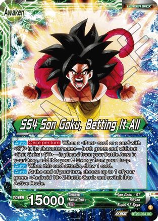 Son Goku // SS4 Son Goku, Betting It All (BT20-054) - Power Absorbed