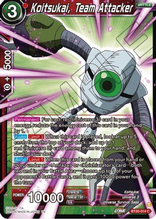 Koitsukai, Team Attacker (BT20-014) - Power Absorbed Foil