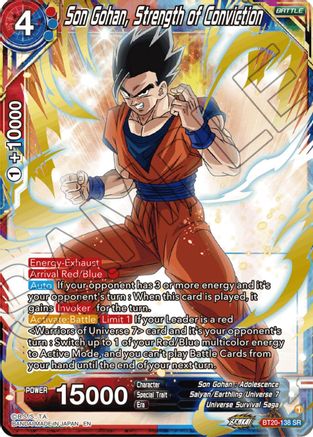 Son Gohan, Strength of Conviction (BT20-138) - Power Absorbed Foil