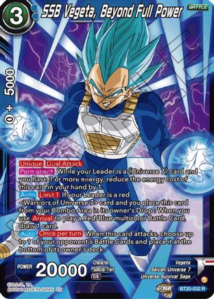 SSB Vegeta, Beyond Full Power (BT20-032) - Power Absorbed