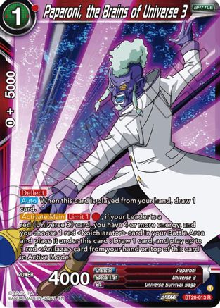 Paparoni, the Brains of Universe 3 (BT20-013) - Power Absorbed Foil
