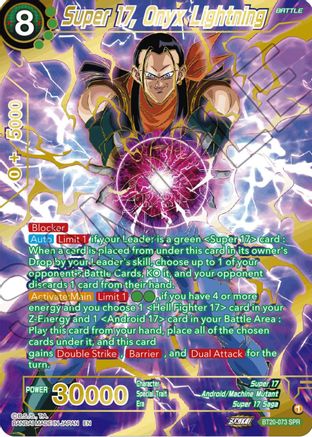 Super 17, Onyx Lightning (SPR) (BT20-073) - Power Absorbed Foil