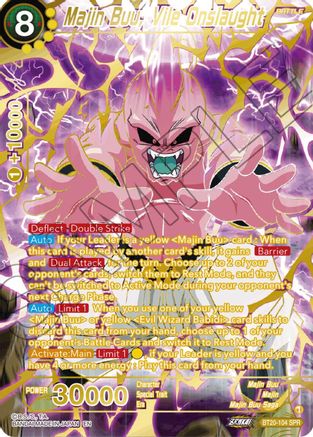 Majin Buu, Vile Onslaught (SPR) (BT20-104) - Power Absorbed Foil