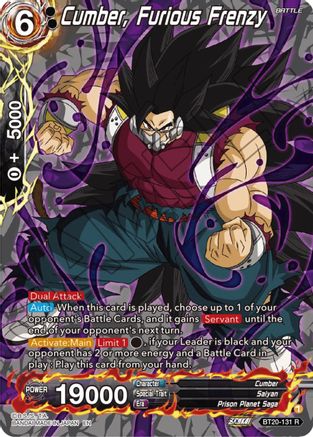 Cumber, Furious Frenzy (Silver Foil) (BT20-131) - Power Absorbed Foil