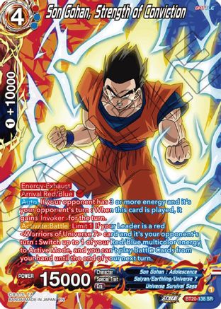 Son Gohan, Strength of Conviction (Silver Foil) (BT20-138) - Power Absorbed Foil