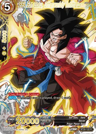 SS4 Son Goku, Otherworldly Infiltrator (Gold-Stamped) (BT20-122) - Power Absorbed Foil
