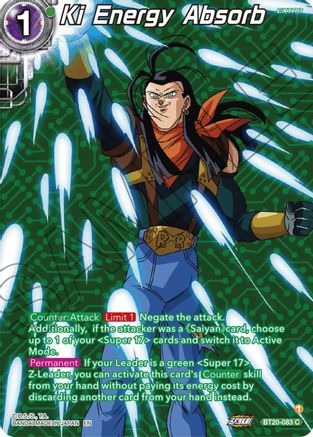 Ki Energy Absorb (Silver Foil) (BT20-083) - Power Absorbed Foil