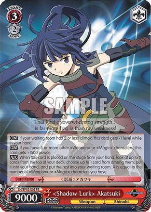 "Shadow Lurk" Akatsuki (LH/SP02-E03 PS) - LOG HORIZON Power Up Set