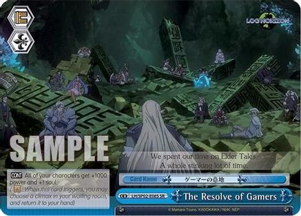 The Resolve of Gamers (SR) (LH/SP02-E08S SR) - LOG HORIZON Power Up Set