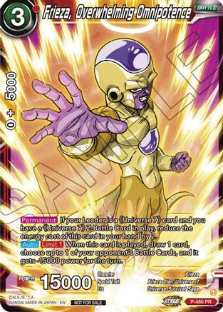 Frieza, Overwhelming Omnipotence (Zenkai Series Tournament Pack Vol.3) (P-480) - Tournament Promotion Cards