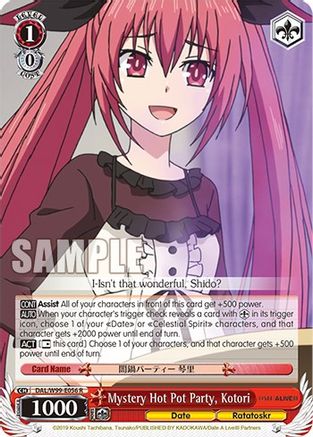 Mystery Hot Pot Party, Kotori (DAL/W99-E056 R) - Date A Live Vol.2