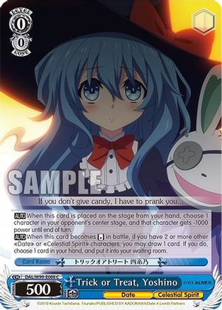 Trick or Treat, Yoshino (DAL/W99-E088 C) - Date A Live Vol.2