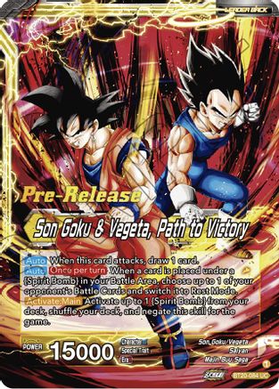 SS Vegito // Son Goku & Vegeta, Path to Victory (BT20-084) - Power Absorbed PreRelease Cards