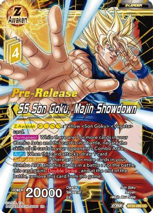 SS Son Goku, Majin Showdown (BT20-086) - Power Absorbed PreRelease Cards