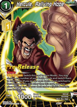 Hercule, Rallying Hope (BT20-089) - Power Absorbed PreRelease Cards