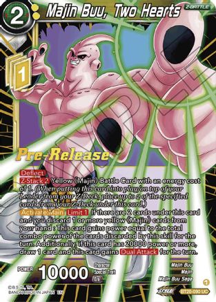 Majin Buu, Two Hearts (BT20-090) - Power Absorbed PreRelease Cards