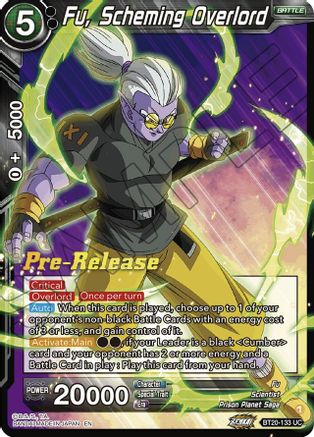Fu, Scheming Overlord (BT20-133) - Power Absorbed PreRelease Cards