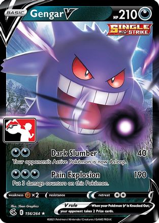 Gengar V 156 - Holofoil Prize Pack Series Cards - Ultra Rare