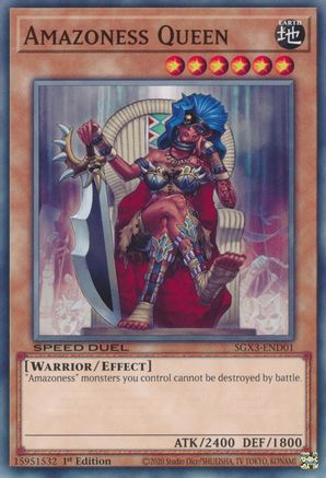 Amazoness Queen (SGX3-END01) - Speed Duel GX: Duelists of Shadows 1st Edition