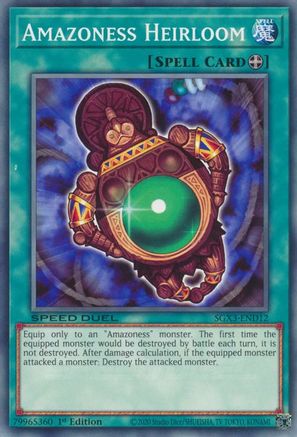 Amazoness Heirloom (SGX3-END12) - Speed Duel GX: Duelists of Shadows 1st Edition