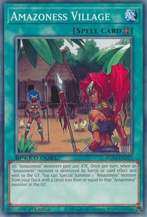 Amazoness Village (SGX3-END13) - Speed Duel GX: Duelists of Shadows 1st Edition