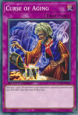 Curse of Aging (SGX3-ENF20) - Speed Duel GX: Duelists of Shadows 1st Edition