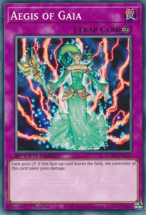 Aegis of Gaia (SGX3-ENG17) - Speed Duel GX: Duelists of Shadows 1st Edition