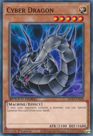 Cyber Dragon (SGX3-ENI28) - Speed Duel GX: Duelists of Shadows 1st Edition