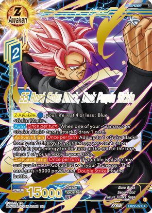SS Rose Goku Black, Dark Purple Sickle (Gold Stamped) (EX22-02) - Expansion Deck Box Set 22 Ultimate Deck 2023 Foil