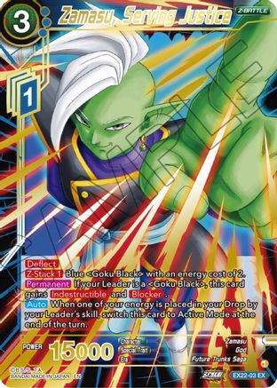 Zamasu, Serving Justice (Gold Stamped) (EX22-03) - Expansion Deck Box Set 22 Ultimate Deck 2023 Foil