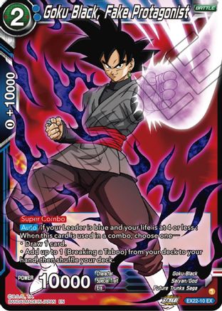 Goku Black, Fake Protagonist (EX22-10) - Expansion Deck Box Set 22 Ultimate Deck 2023 Foil