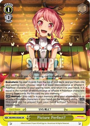 Picture Perfect? (SR) (BD/W95-E026S SR) - BanG Dream! Girls Band Party! 5th Anniversary