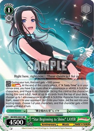 "Star Beginning to Shine" LAYER (BD/W95-E031 RR) - BanG Dream! Girls Band Party! 5th Anniversary