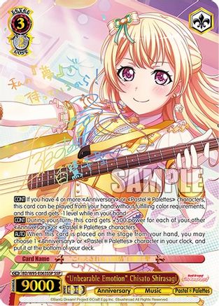 "Unbearable Emotion" Chisato Shirasagi (SSP) (BD/W95-E063SSP SSP) - BanG Dream! Girls Band Party! 5th Anniversary
