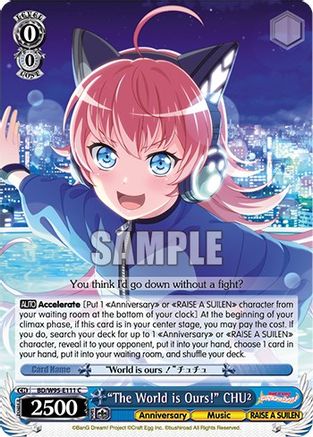 "The World is Ours!" CHU² (BD/W95-E111 C) - BanG Dream! Girls Band Party! 5th Anniversary