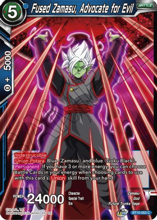 Fused Zamasu, Advocate for Evil (Reprint) (BT10-053) - Expansion Deck Box Set 22 Ultimate Deck 2023 Foil