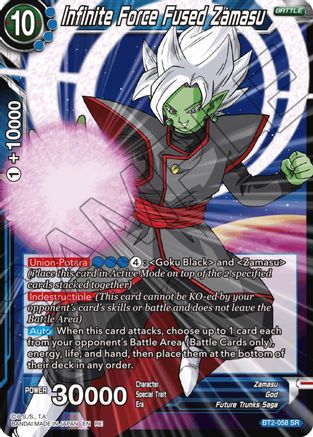 Infinite Force Fused Zamasu (Reprint) (BT2-058) - Expansion Deck Box Set 22 Ultimate Deck 2023 Foil