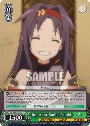 Innocent Smile, Yuuki (SAO/S100-E036 U) - Sword Art Online Animation 10th Anniversary