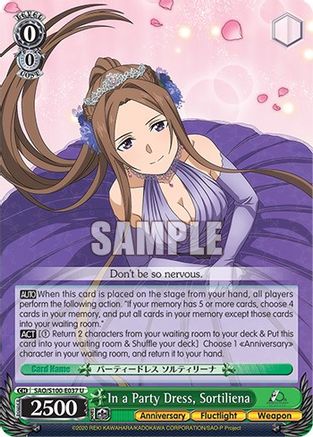 In a Party Dress, Sortiliena (SAO/S100-E037 U) - Sword Art Online Animation 10th Anniversary