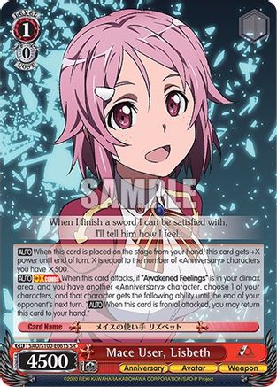 Mace User, Lisbeth (SR) (SAO/S100-E061S SR) - Sword Art Online Animation 10th Anniversary